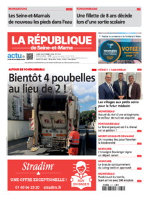 République De Seine Et Marne, Une du lundi 14 octobre 2024